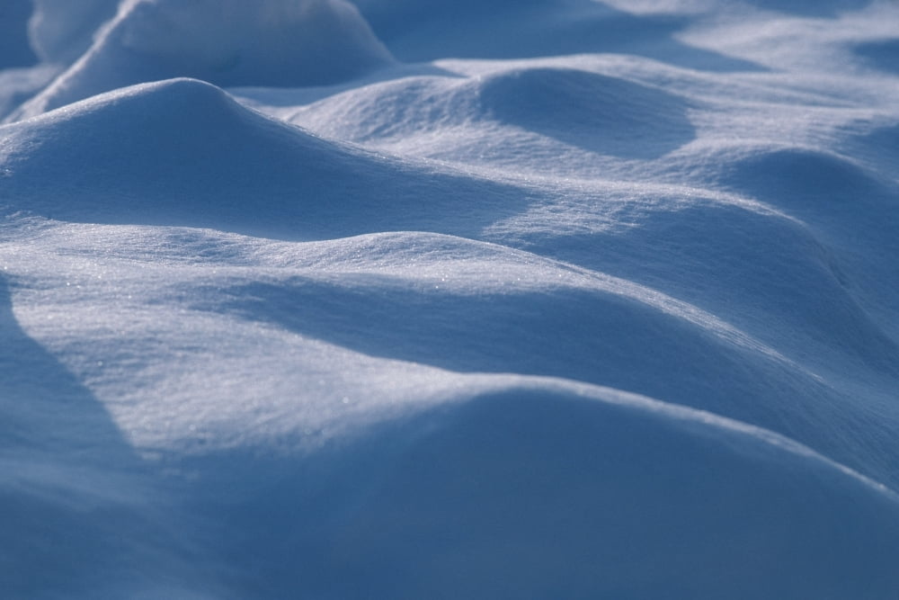 Close-Up Of Snow Pattern Alaska Canvas Art - Chris Arend Design Pics (34 x 22)