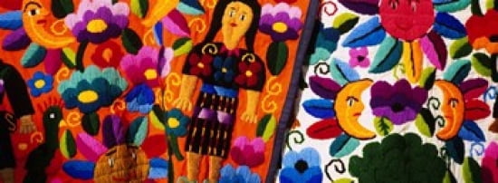 Close-Up Of Textiles Guatemala Canvas Art - Panoramic Images (36 x 13)