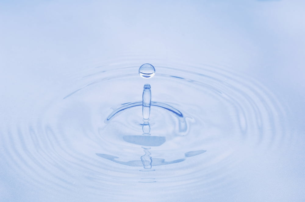 Close Up Of Water Droplet Hitting The Surface Of Water Alaska Canvas Art - Greg Martin Design Pics (38 x 24)