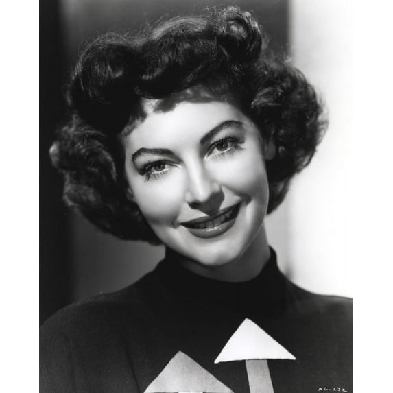 Close Up Portrait of Ava Gardner in Turtle Neck Shirt Photo Print (8 x 10)
