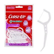 Close-Up Precision Floss Picks w/ Flouridex Thread, 60 Count