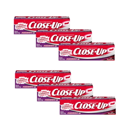 Close Up Red Gel Toothpaste - 4 Oz, 6 Pack