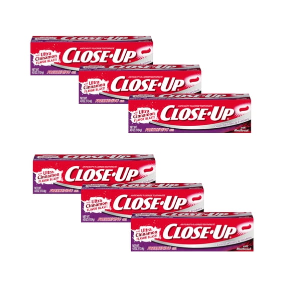 Close Up Red Gel Toothpaste - 4 Oz, 6 Pack
