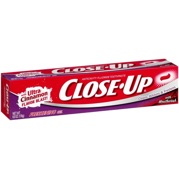 Close Up Toothpaste, Ultra Cinnamon, 6 Oz