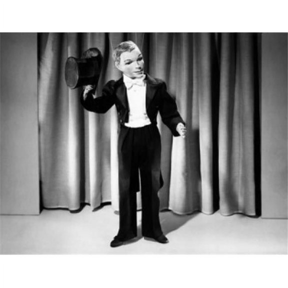 Close-Up of Puppet Holding Top Hat Poster Print - 18 x 24 in.