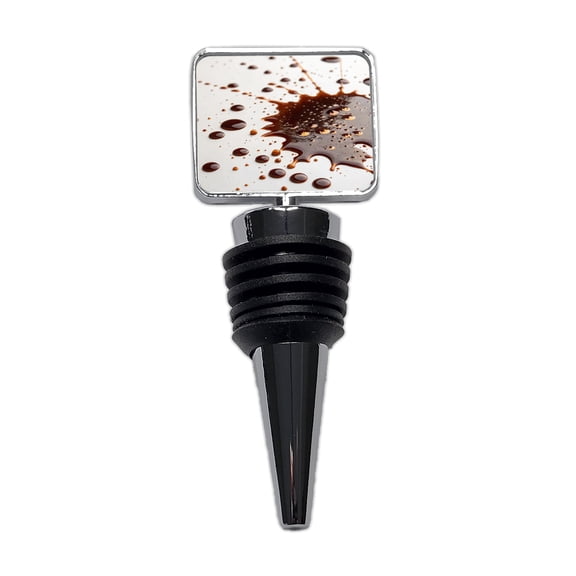 Close-Up of Spilled Coffee Wine Bottle Stopper Cap Plug