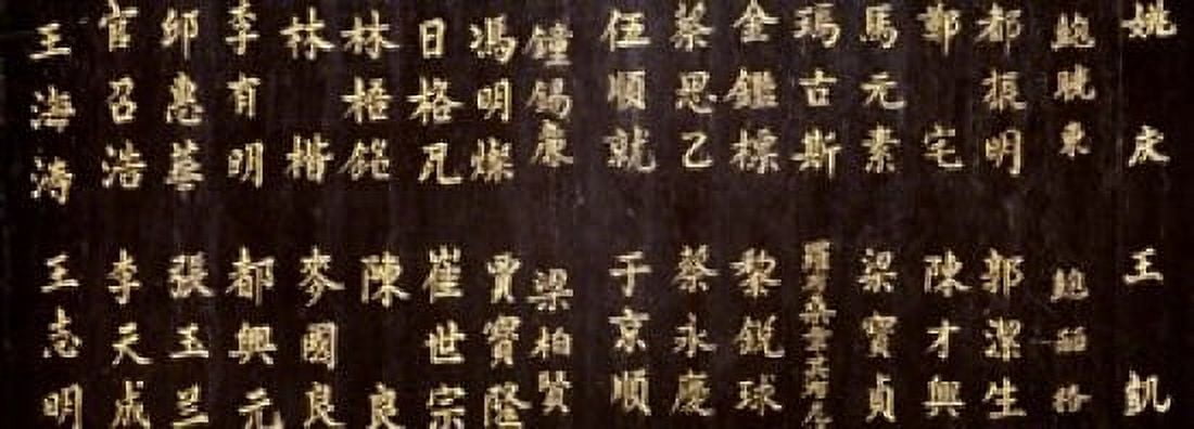 Close-up of Chinese ideograms Beijing China Canvas Art - Panoramic Images (18 x 7)