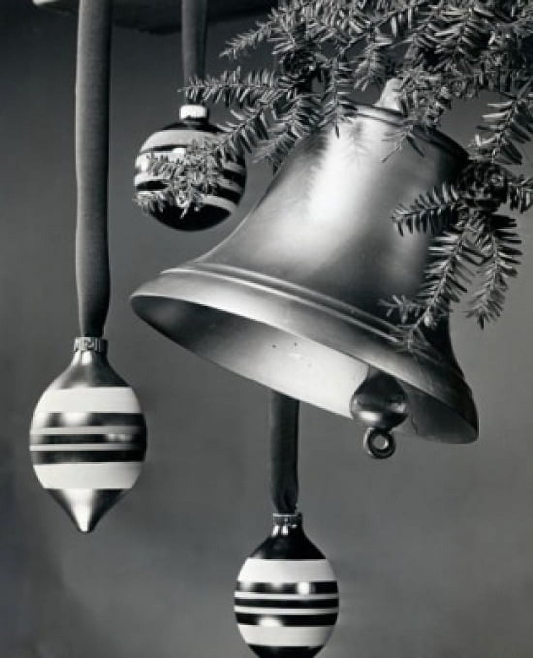 Close-up of Christmas bell with Christmas ornaments Canvas Art - (18 x 24)