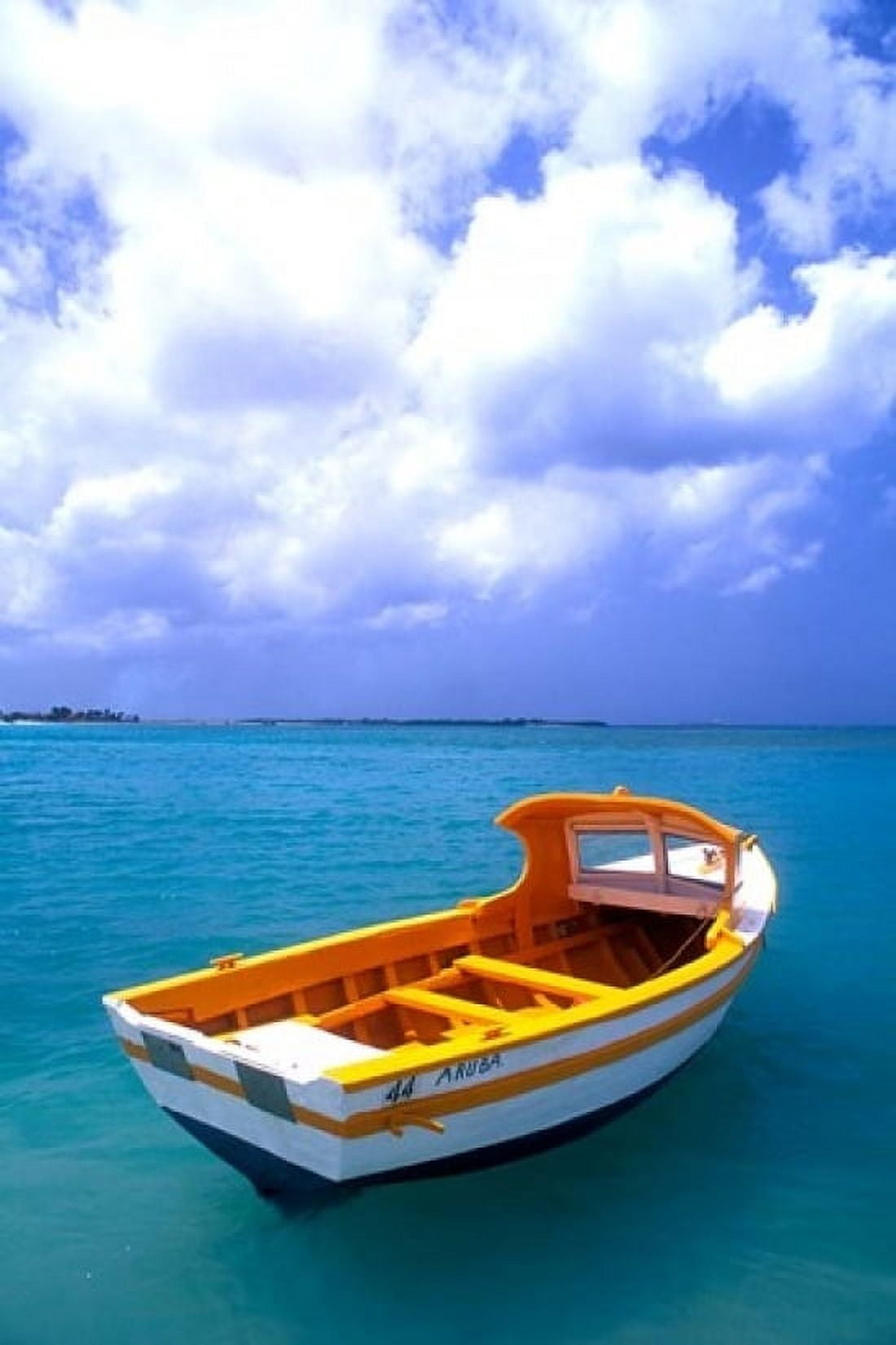 Close-up of Fishing Boat Aruba Canvas Art - Bill Bachmann DanitaDelimont (24 x 36)