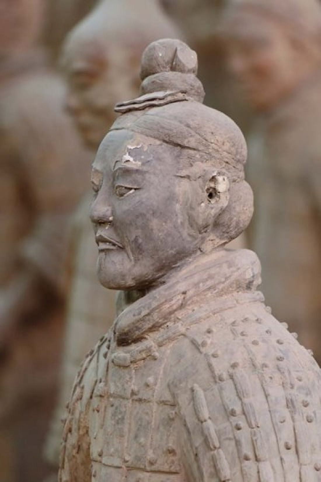 Close up of Qin Terra Cotta Warriors Xian China Canvas Art - Adam Jones DanitaDelimont (11 x 17)