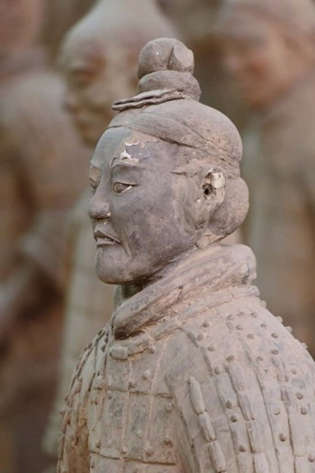 Close up of Qin Terra Cotta Warriors Xian China Canvas Art - Adam Jones DanitaDelimont (23 x 35)