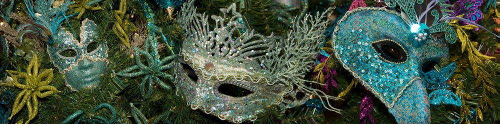 Close-up of Venetian masks Canvas Art - Panoramic Images (36 x 12)