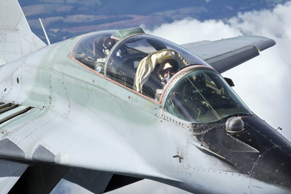 Close-up of a Bulgarian Air Force MiG-29s Canvas Art - Daniele FaccioliStocktrek Images (34 x 23)