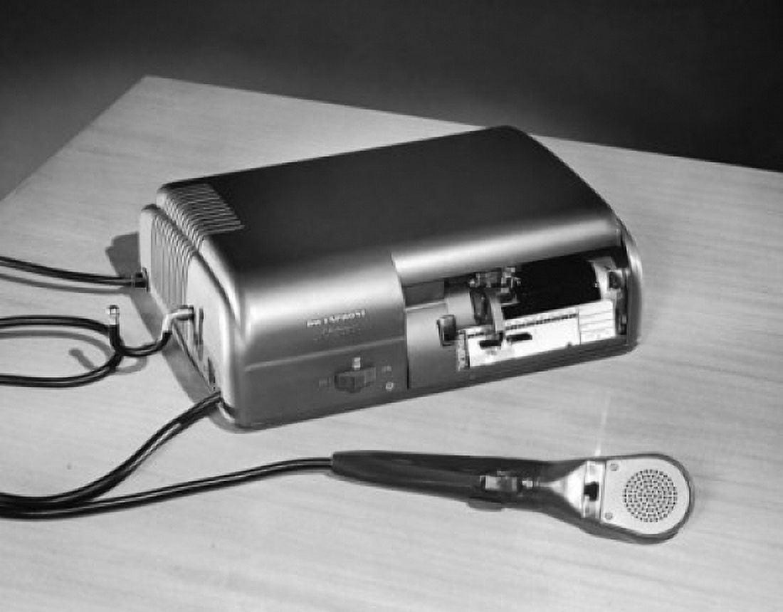 Close-up of a Dictaphone Canvas Art - (24 x 36)