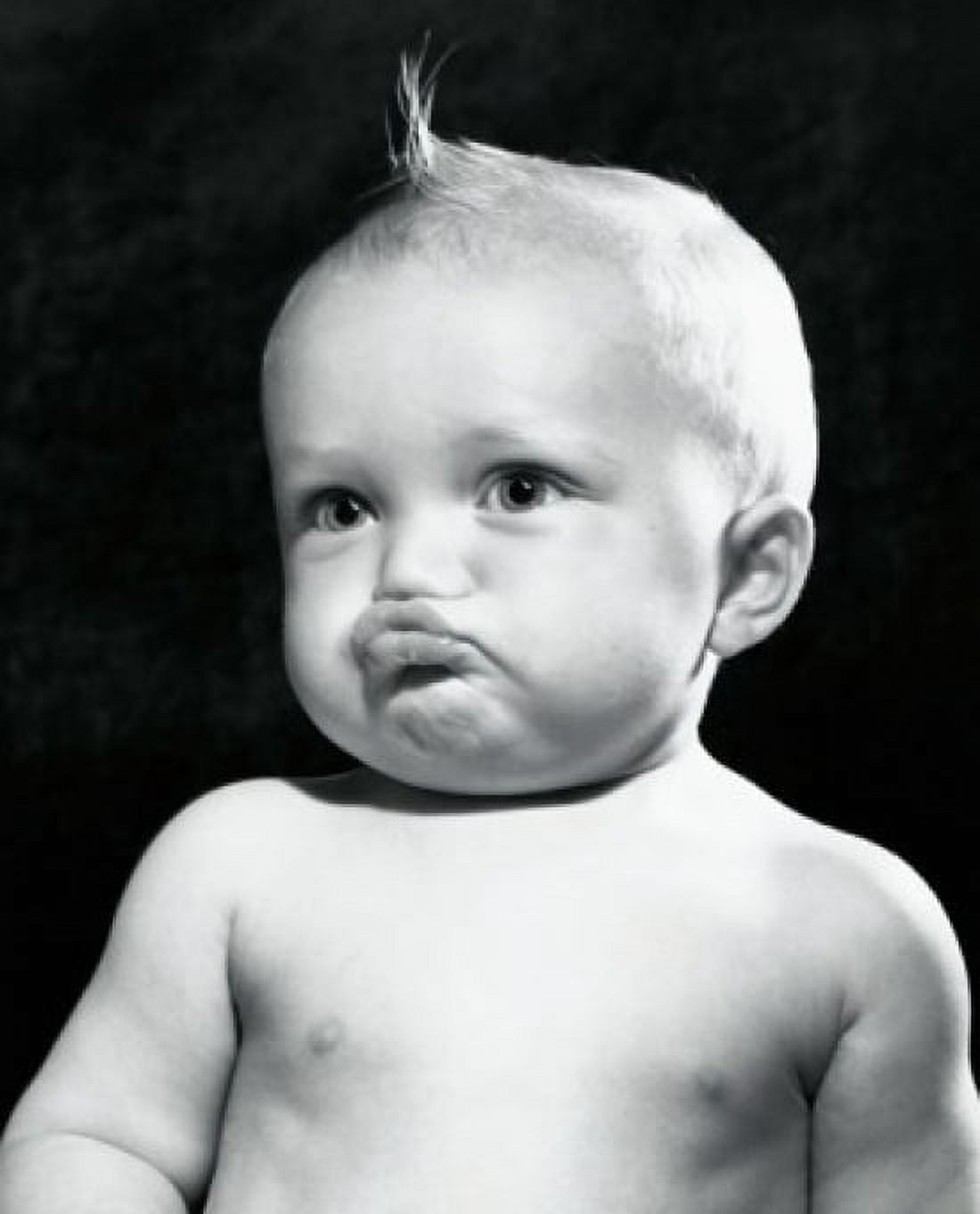 Close-up of a baby boy puckering Canvas Art - (24 x 36)