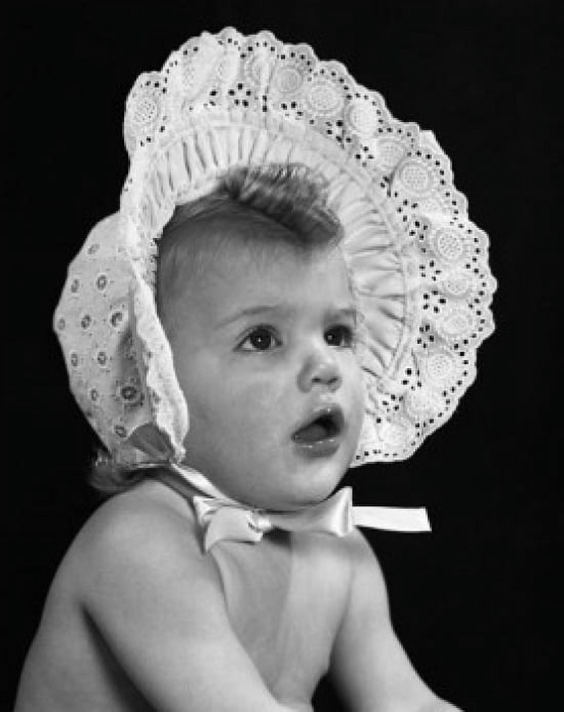 Close-up of a baby girl wearing a bonnet Canvas Art -  (24 x 36)