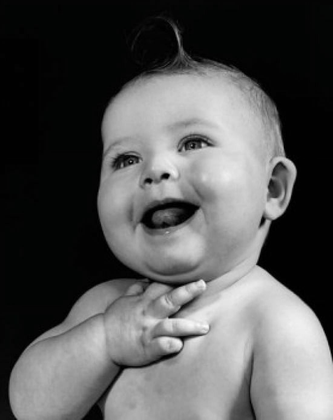 Close-up of a baby laughing Canvas Art -  (24 x 36)