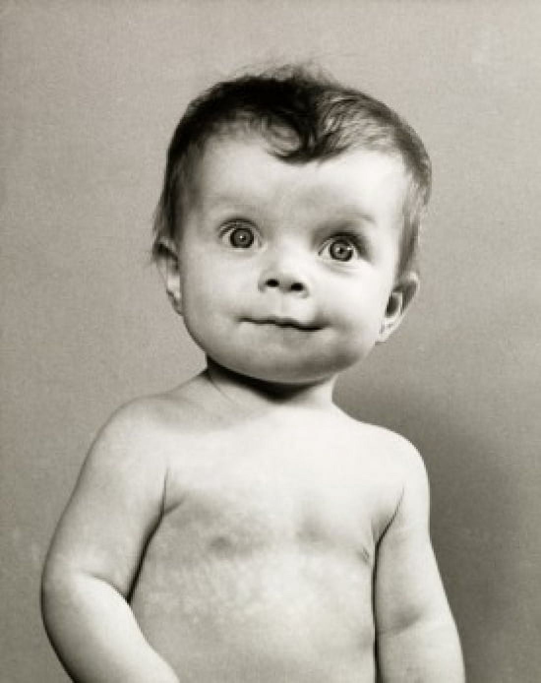 Close-up of a baby looking surprised Canvas Art - (18 x 24)