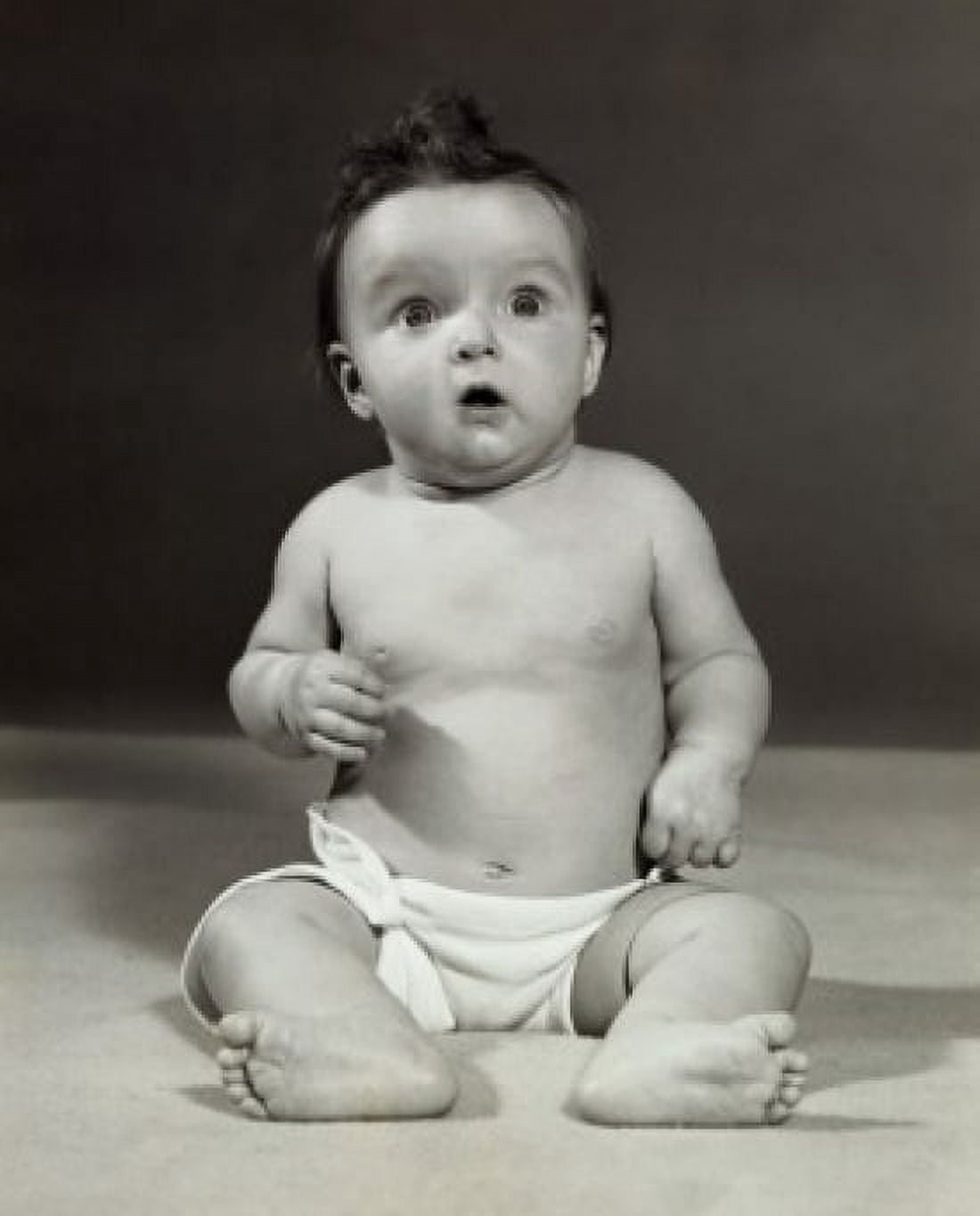 Close-up of a baby looking surprised Canvas Art - (24 x 36)