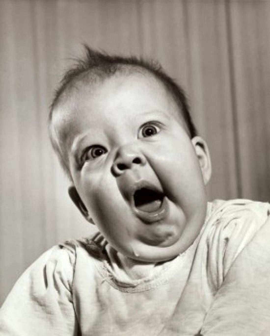Close-up of a baby yawning Canvas Art - (18 x 24)