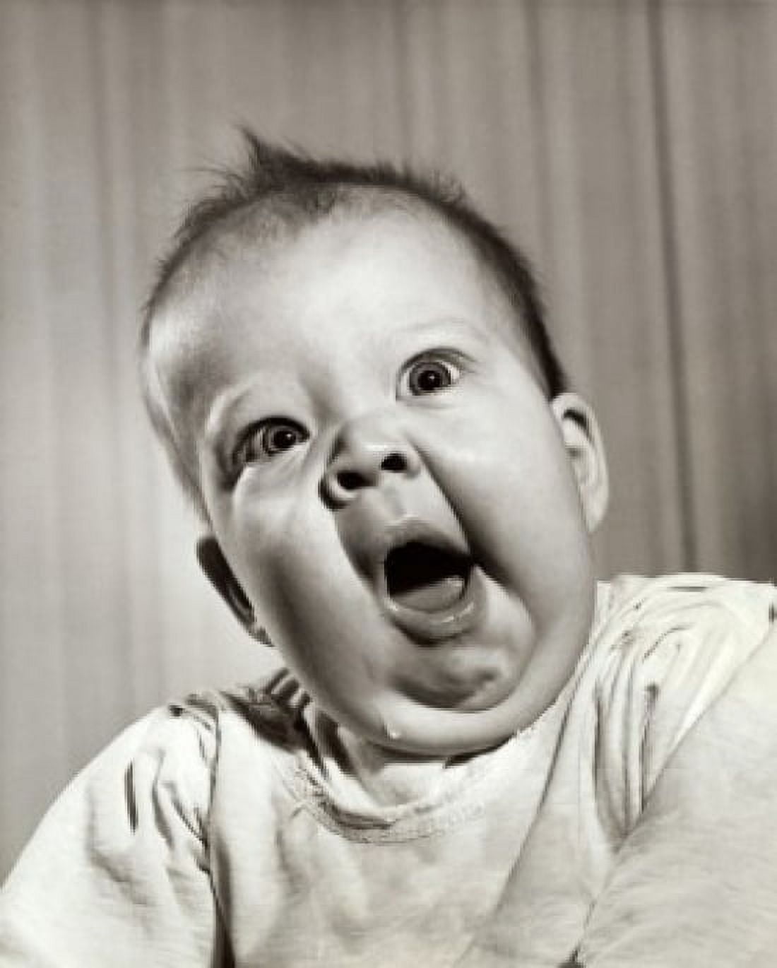 Close-up of a baby yawning Canvas Art - (24 x 36)