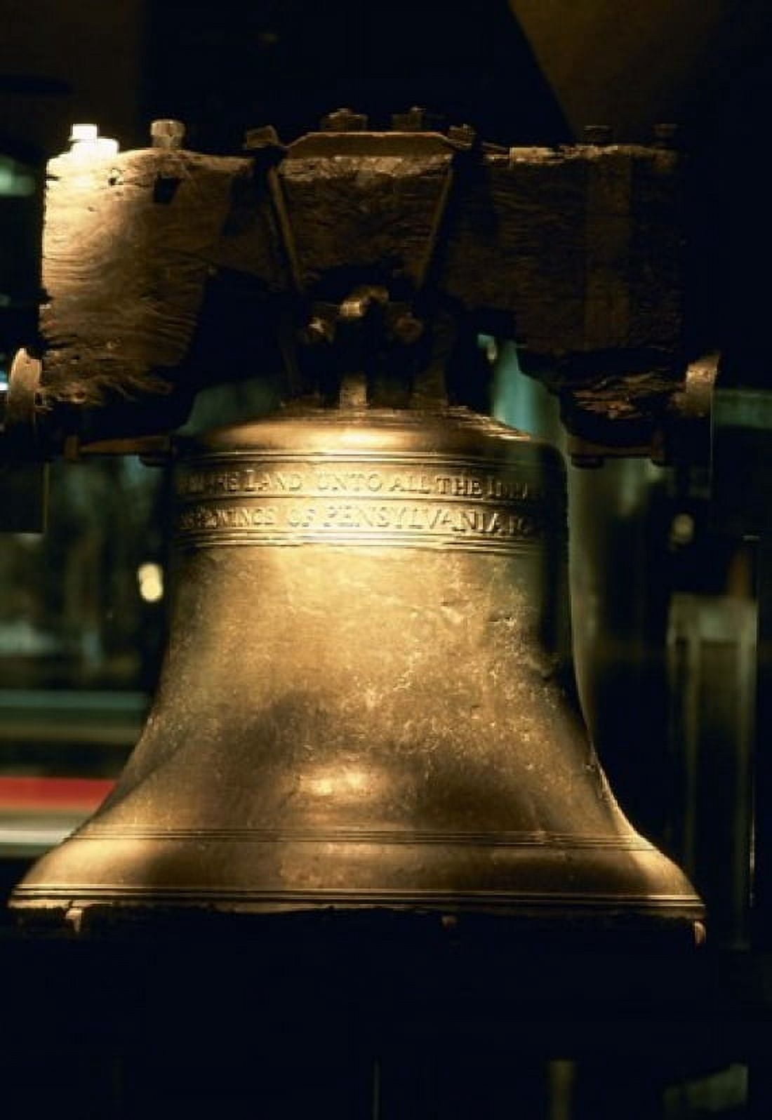 Close-up of a bell Liberty Bell Philadelphia Pennsylvania USA Canvas Art - Panoramic Images (24 x 18)