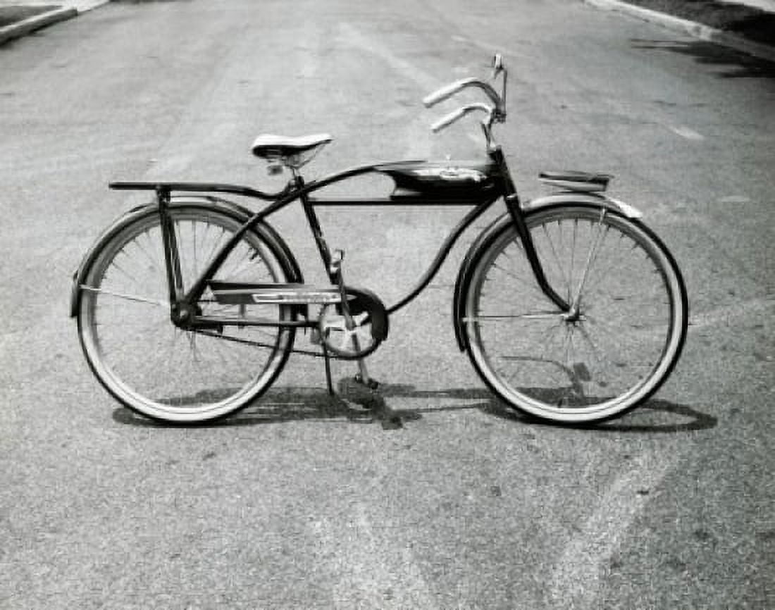 Close-up of a bicycle parked on the road Canvas Art - (24 x 36)