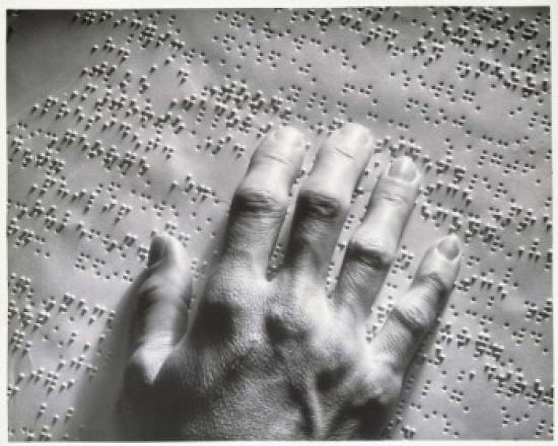 Close-up of a blind person reading Braille script Canvas Art - (18 x 24)