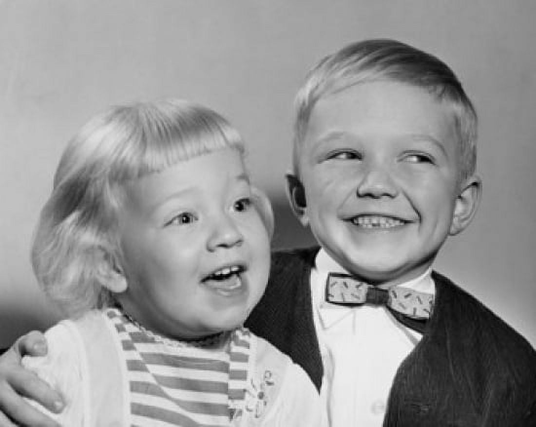 Close-up of a boy and his sister smiling Canvas Art - (18 x 24)