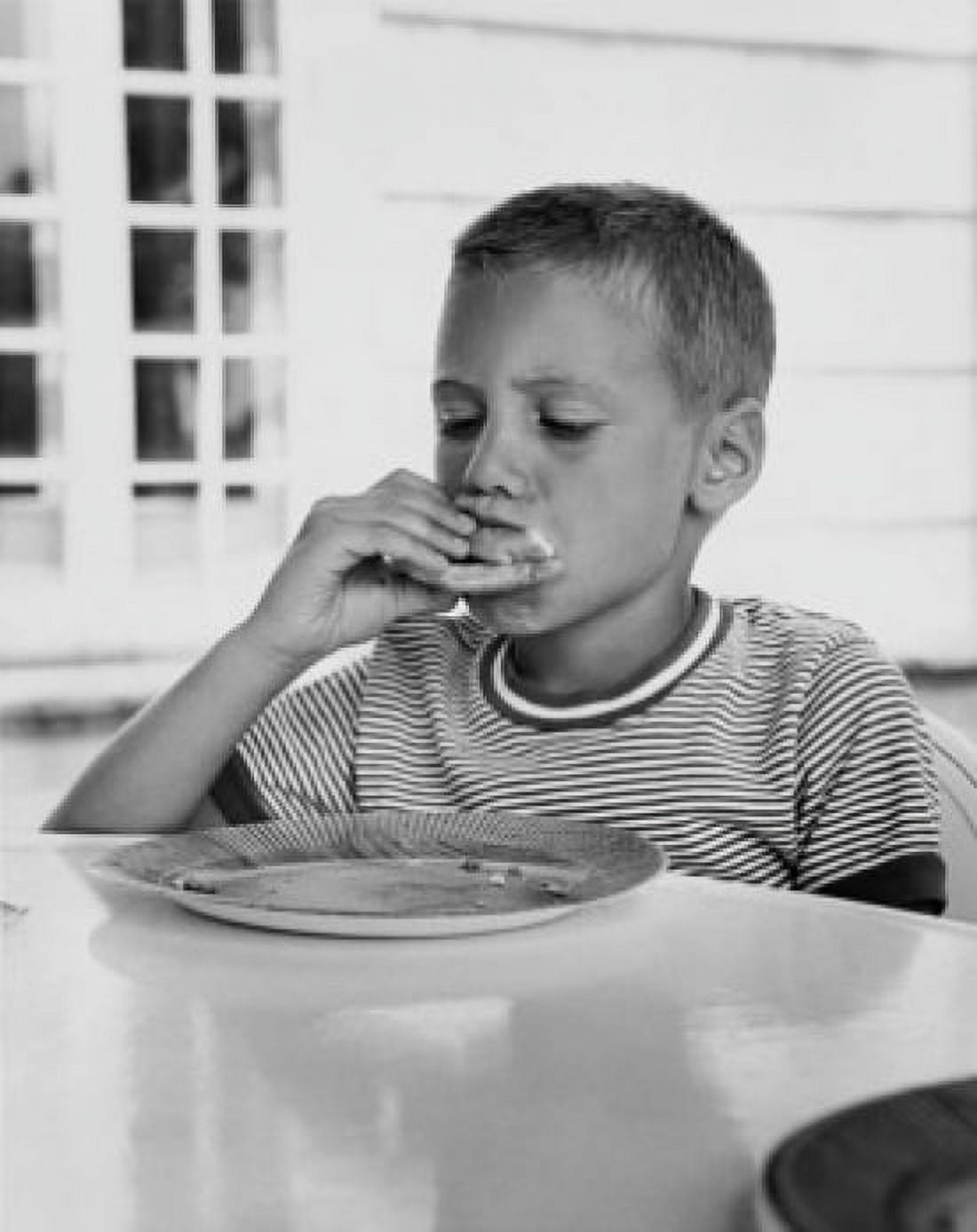Close-up of a boy having breakfast Canvas Art - (18 x 24)