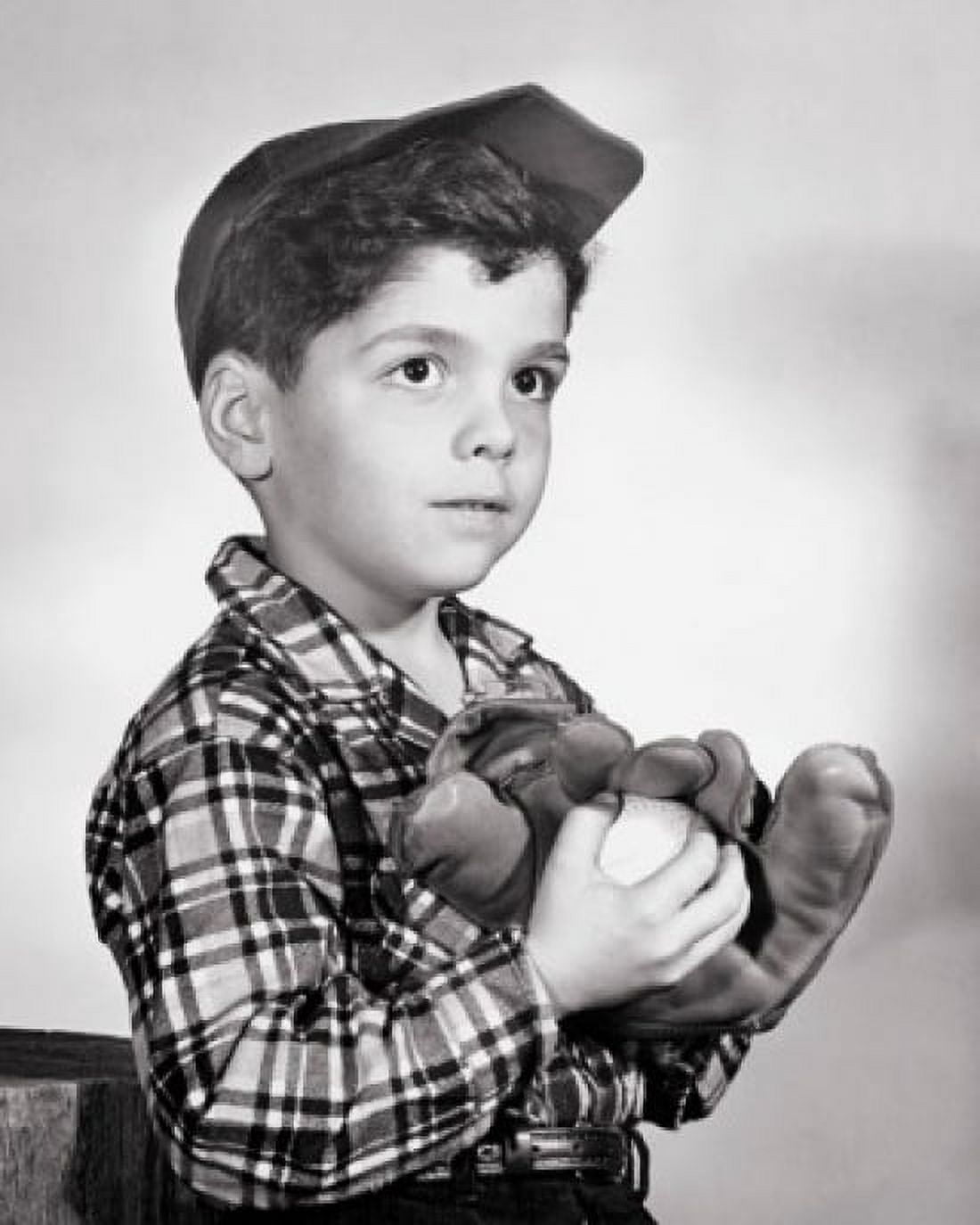 Close-up of a boy holding a baseball and a baseball glove Canvas Art - (18 x 24)