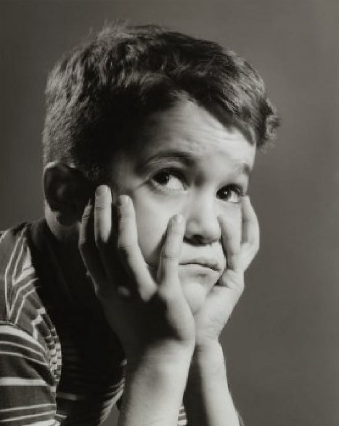 Close-up of a boy looking sad Canvas Art - (18 x 24)
