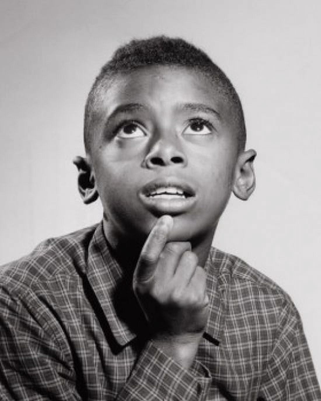 Close-up of a boy looking up Canvas Art - (18 x 24)
