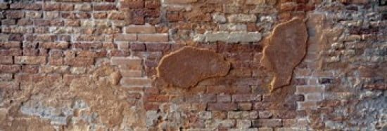 Close-up of a brick wall Venice Veneto Italy Canvas Art - Panoramic Images (36 x 13)