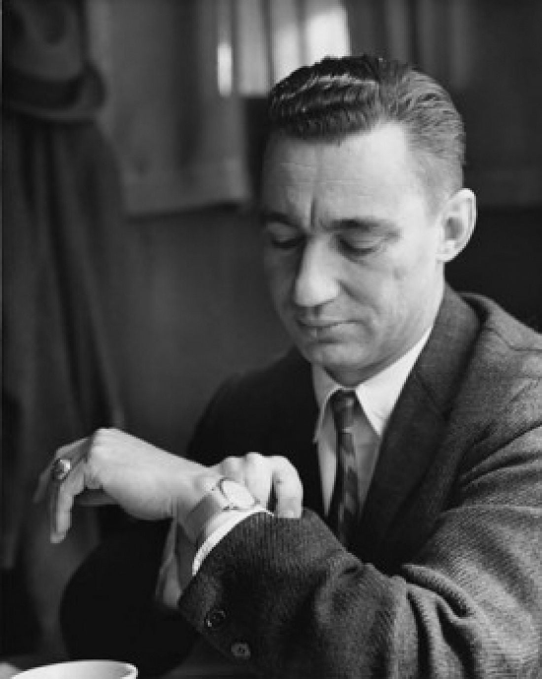 Close-up of a businessman checking the time Canvas Art - (18 x 24)