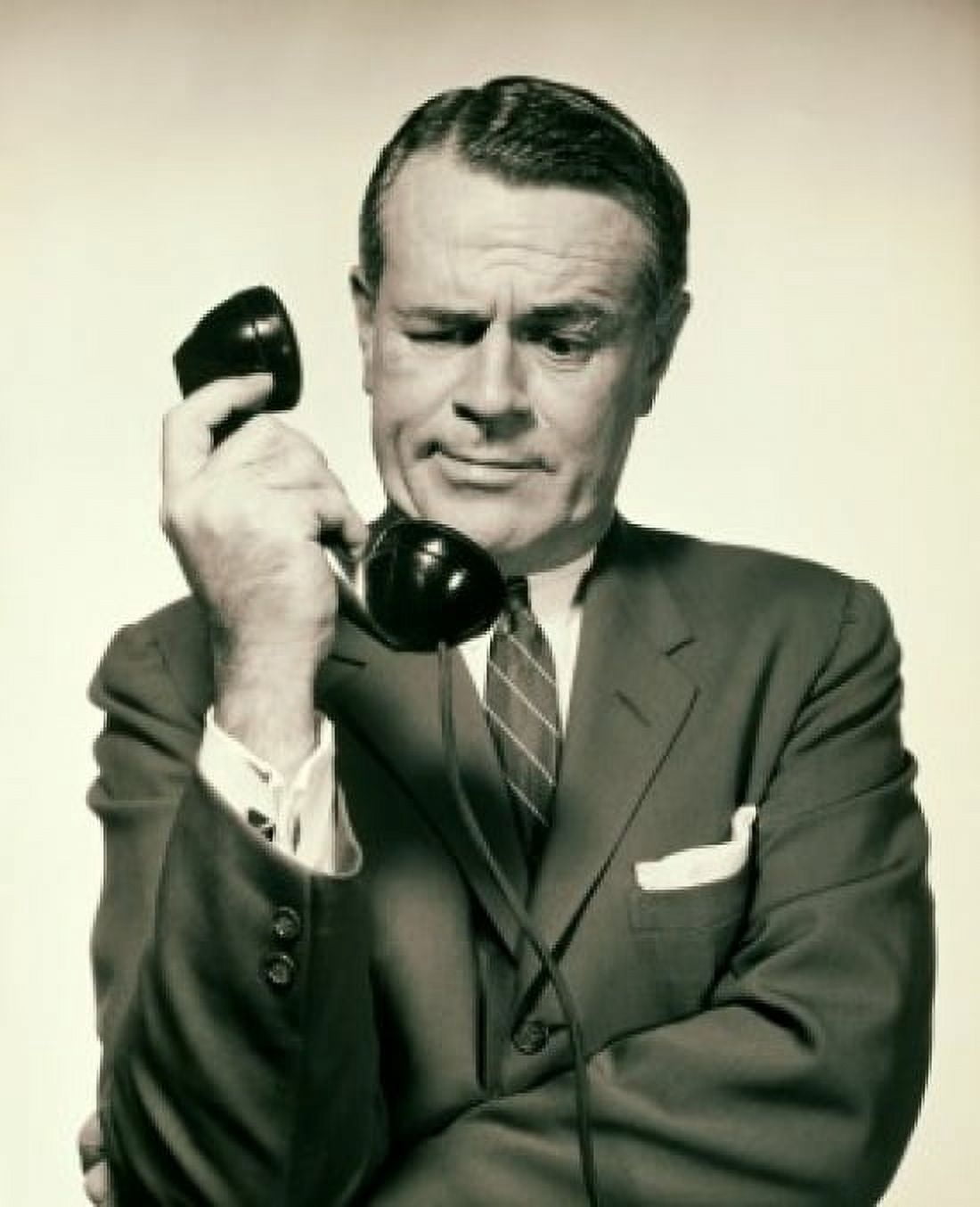 Close-up of a businessman holding a phone Canvas Art - (18 x 24)