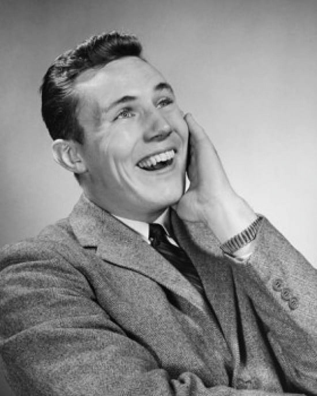 Close-up of a businessman laughing Canvas Art - (24 x 36)