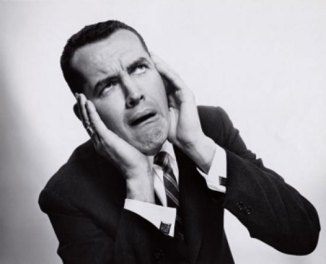 Close-up of a businessman making a face Canvas Art - (18 x 24)