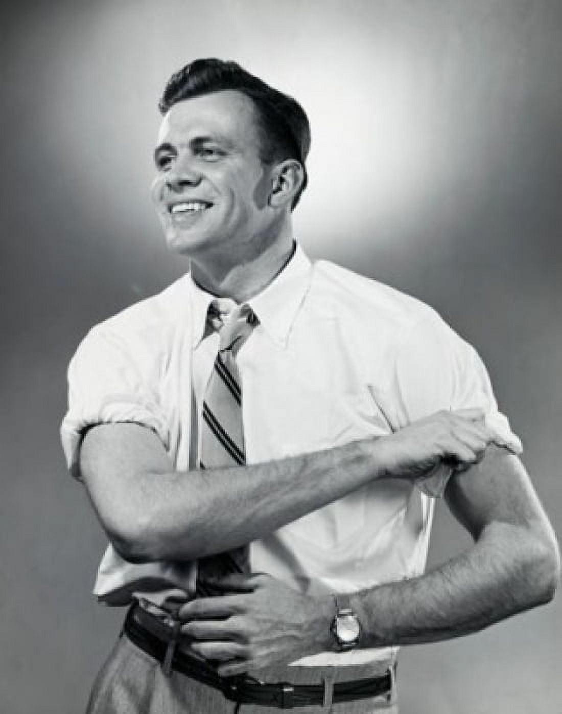 Close-up of a businessman rolling up his sleeves Canvas Art - (18 x 24)