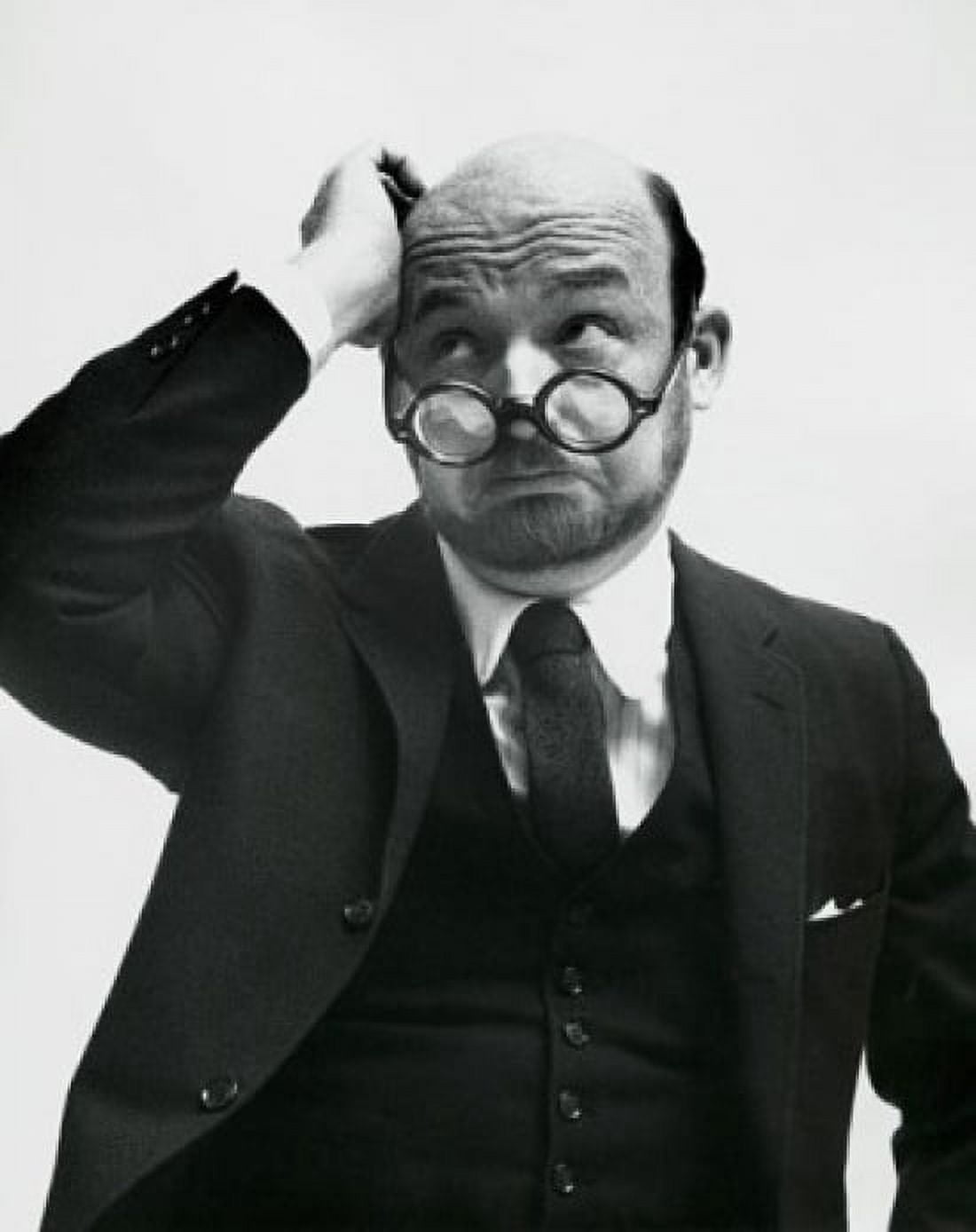 Close-up of a businessman scratching his head and thinking Canvas Art - (18 x 24)