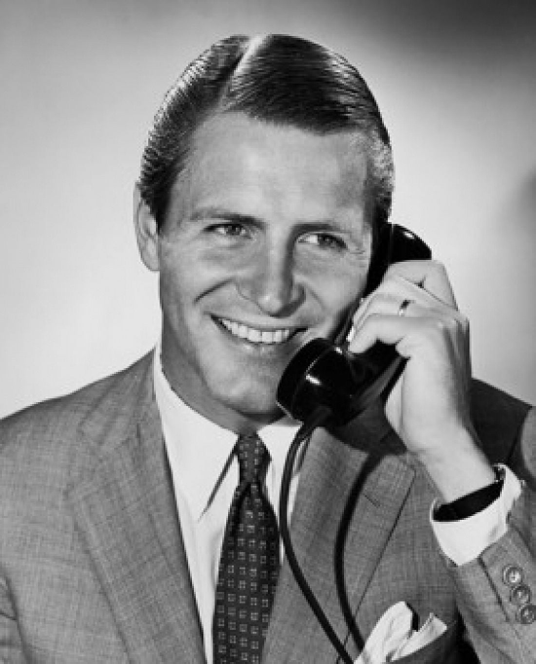 Close-up of a businessman talking on the telephone Canvas Art - (18 x 24)