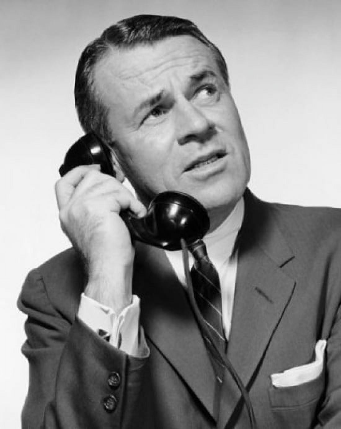 Close-up of a businessman talking on the telephone Canvas Art - (24 x 36)