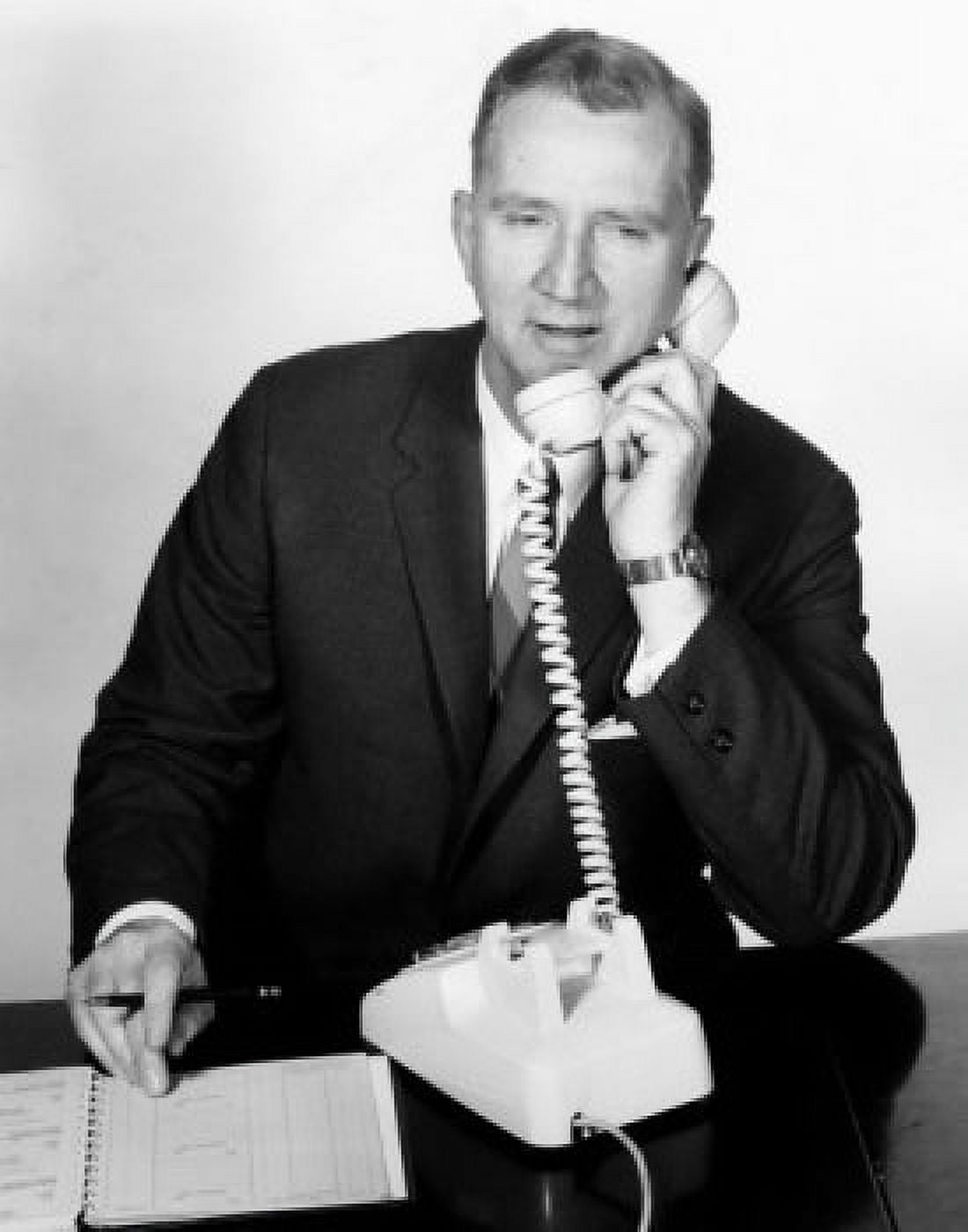 Close-up of a businessman using a telephone Canvas Art - (24 x 36)