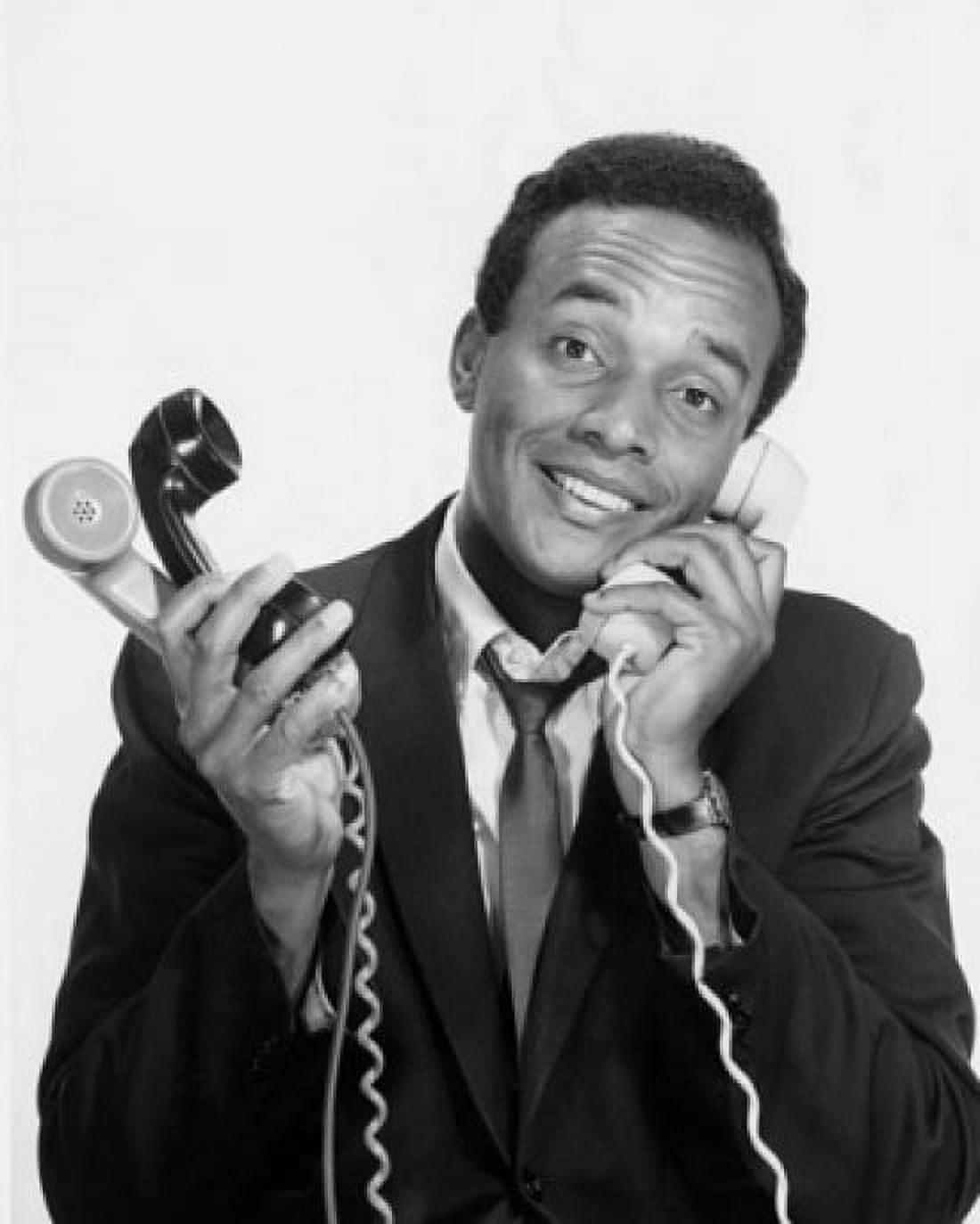 Close-up of a businessman using three telephones Canvas Art - (24 x 36)
