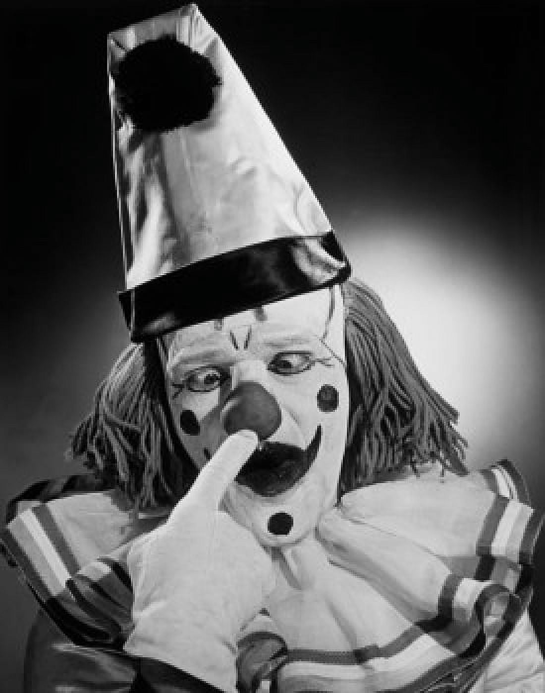 Close-up of a clown touching his nose Canvas Art - (24 x 36)