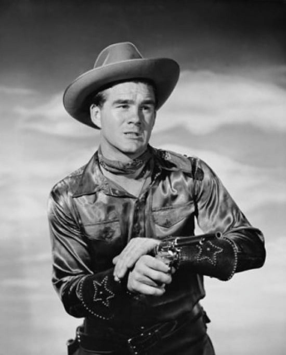 Close-up of a cowboy holding a pistol Canvas Art - (18 x 24)