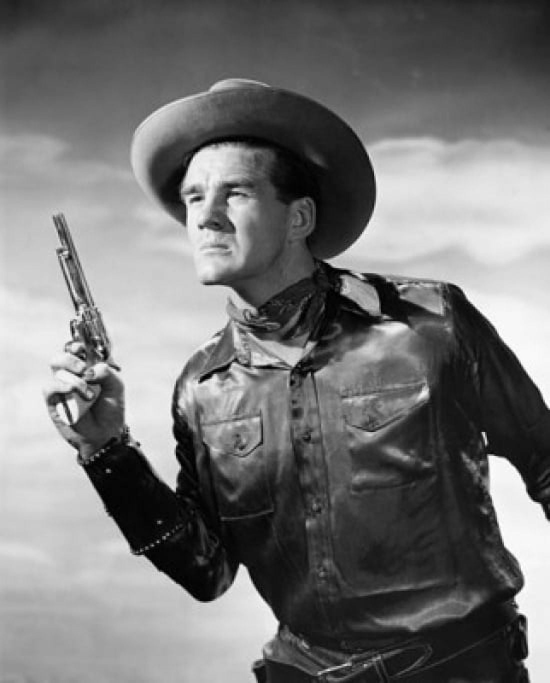 Close-up of a cowboy holding a pistol Canvas Art - (18 x 24)