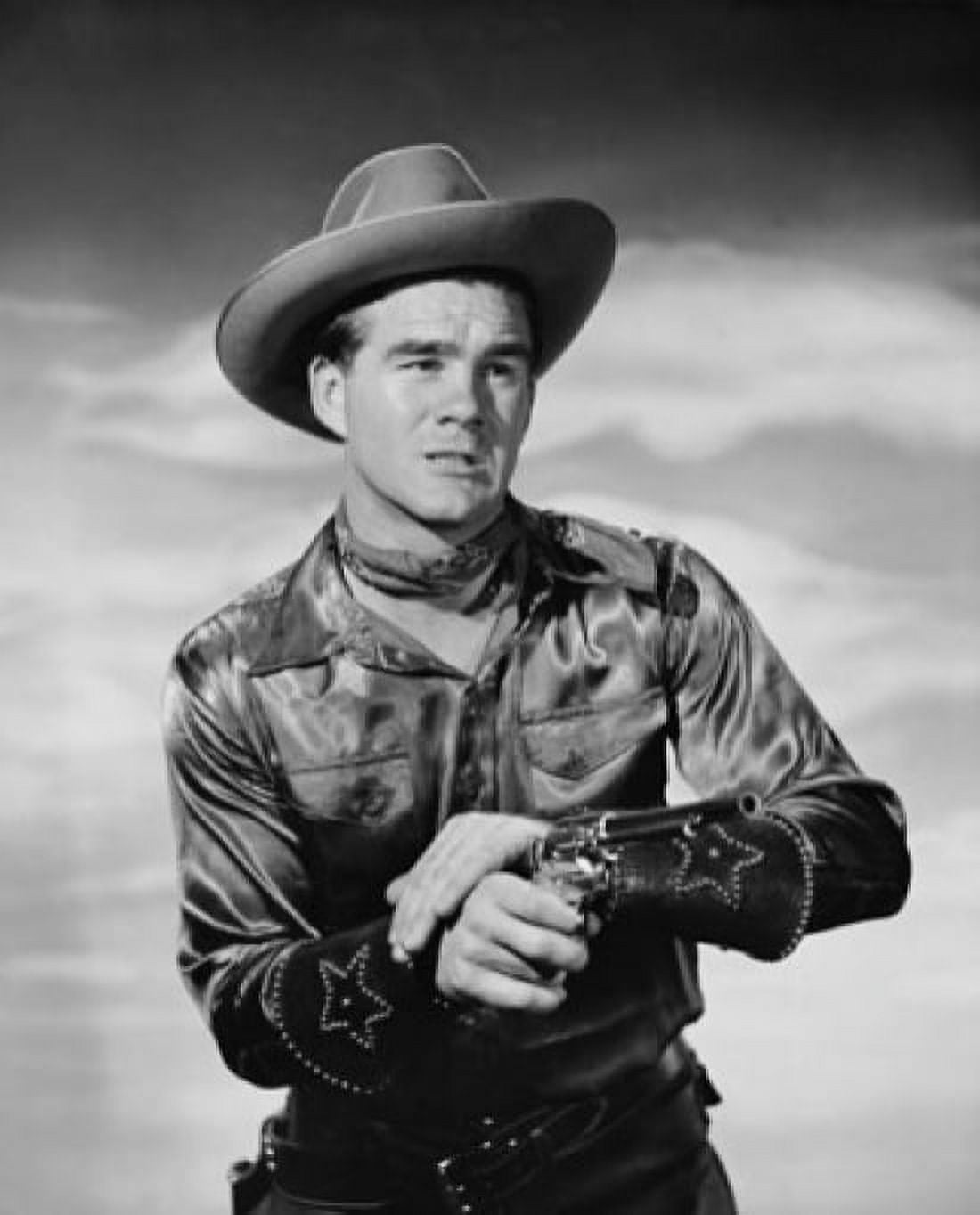 Close-up of a cowboy holding a pistol Canvas Art - (24 x 36)