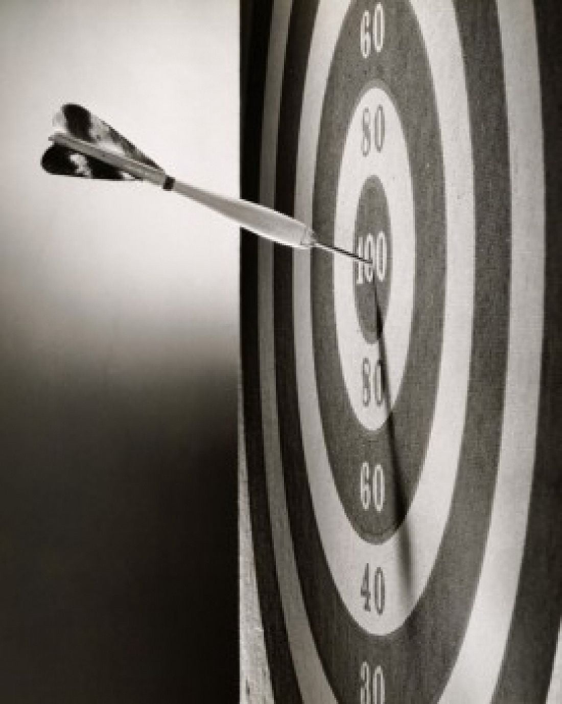 Close-up of a dart on a dartboard Canvas Art - (18 x 24)