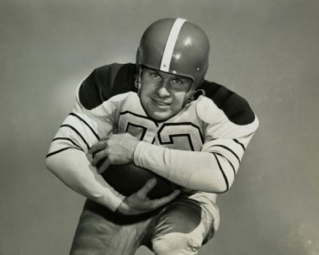 Close-up of a football player running with a football Canvas Art - (18 x 24)